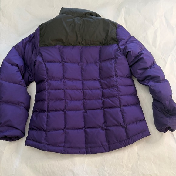 LL‎ Bean Womens Purple Black Trail Downtek Puffer Jacket Coat Winter Pertex  M - Picture 3 of 9